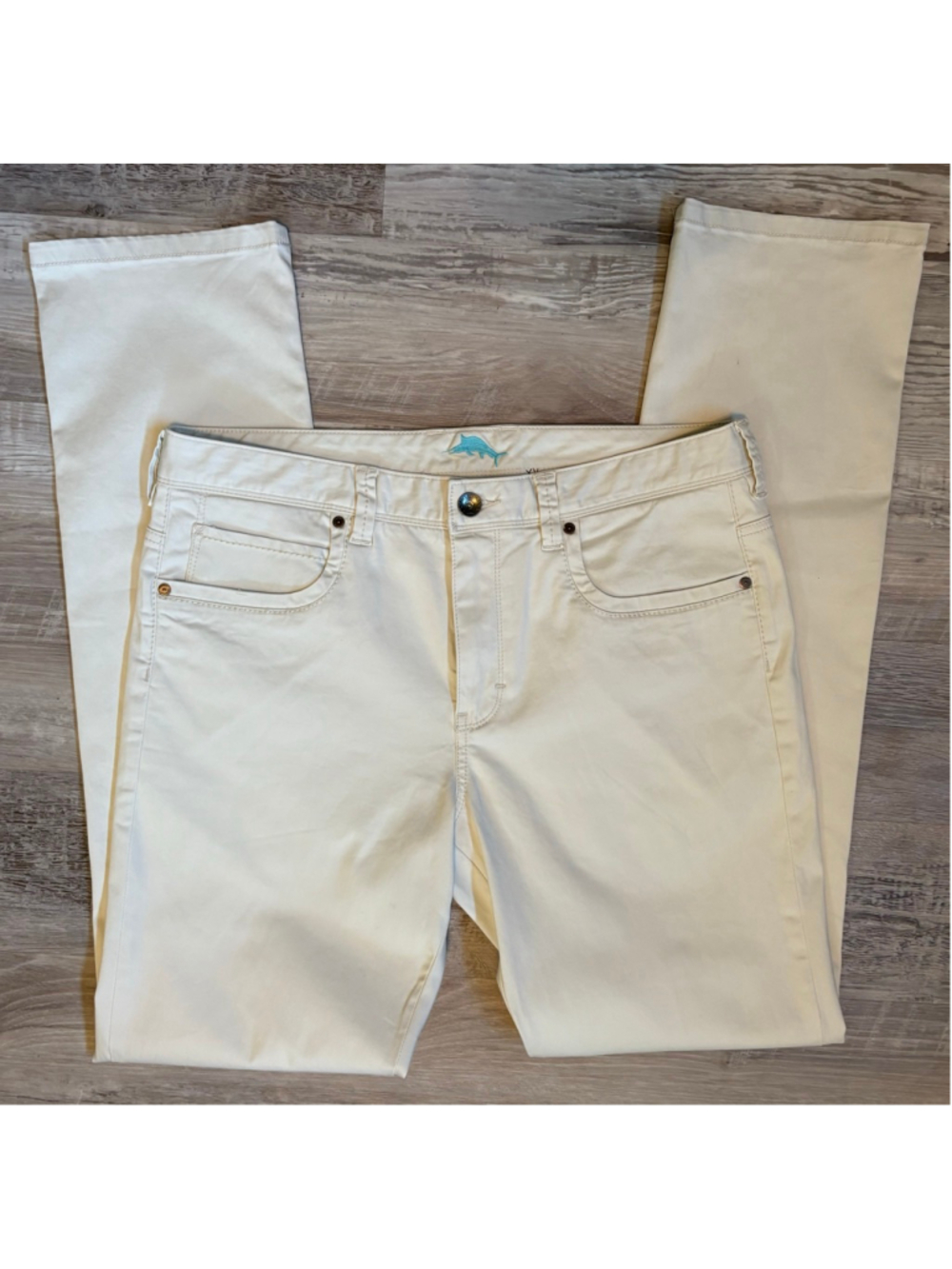 Tommy Bahama Men's White Jeans 35x34 EUC Straight Leg White - Picture 2 of 12